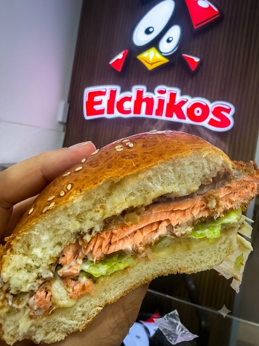 Salmon (Fish) Burger Set